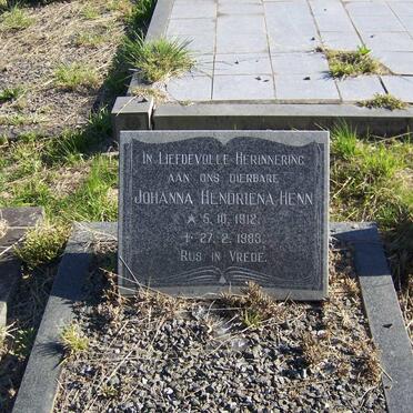 HENN Johanna Hendriena 1912-1983