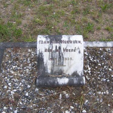 HEERDEN Izak, van 1914-1933