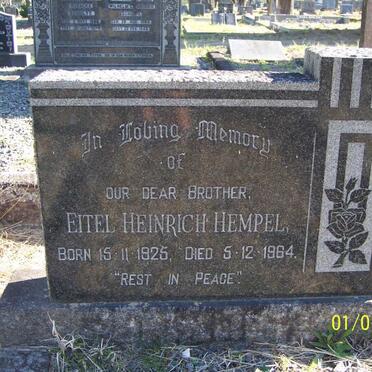 HEMPEL Eitel Heinrich 1925-1964