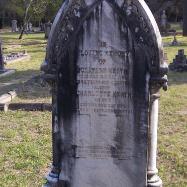 HEATH Jonathan -1886 &amp; Charlotte -1888