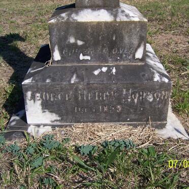 HOBSON George Henry -1889