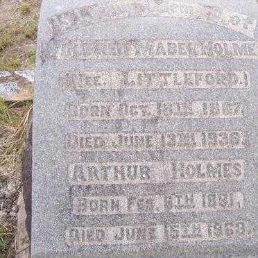 HOLMES Arthur 1881-1968 &amp; Winifred Mabel LITTLEFORD 1887-1936