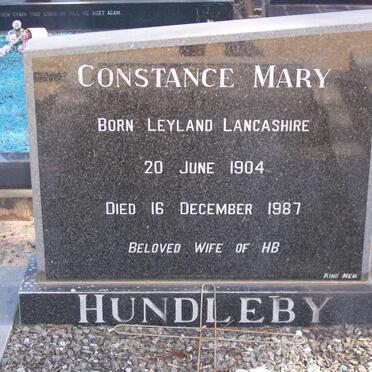 HUNDLEBY Constance Mary  1904-1987