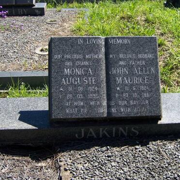 JAKINS John Allen Maurice 1924-1965 &amp; Monica Auguste 1924-1995