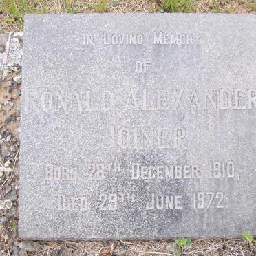 JOINER Ronald Alexander 1910-1972