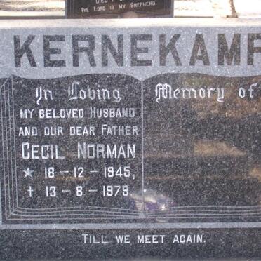 KERNEKAMP Cecil Norman 1945-1979
