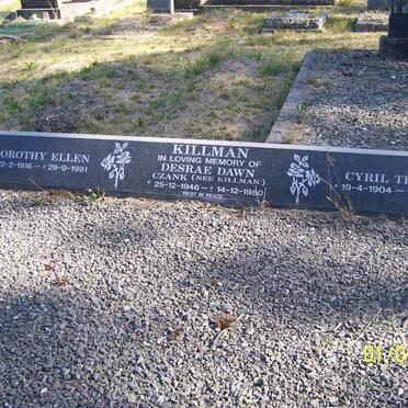 KILLMANN Cyril Thomas 1904-1950 &amp; Dorothy Ellen 1916-1991 :: CZANK Desrae Dawn nee KILLMANN 1946-1980