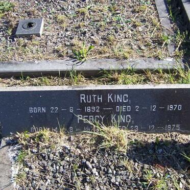 KING Percy 1927-1975 &amp; Ruth 1892-1970