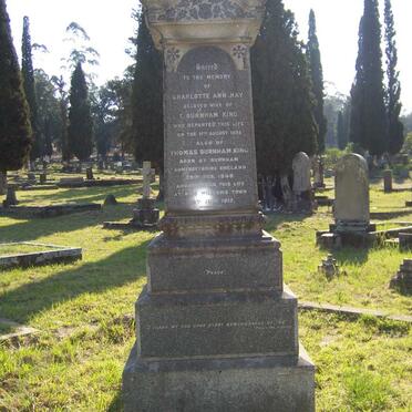 KING Thomas Burnham 1848-1912 &amp; Charlotte Ann Hay -1895