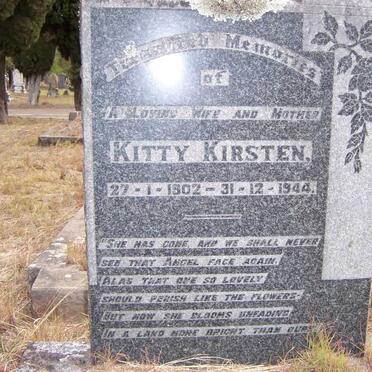 KIRSTEN Kitty 1902-1944