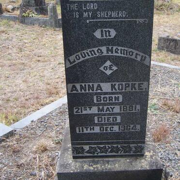 KOPKE Anna 1881-1964