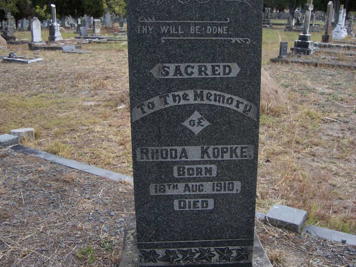 KOPKE Rhoda 1910 -