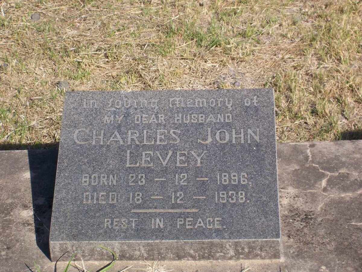 LEVEY Charles John 1896-1938