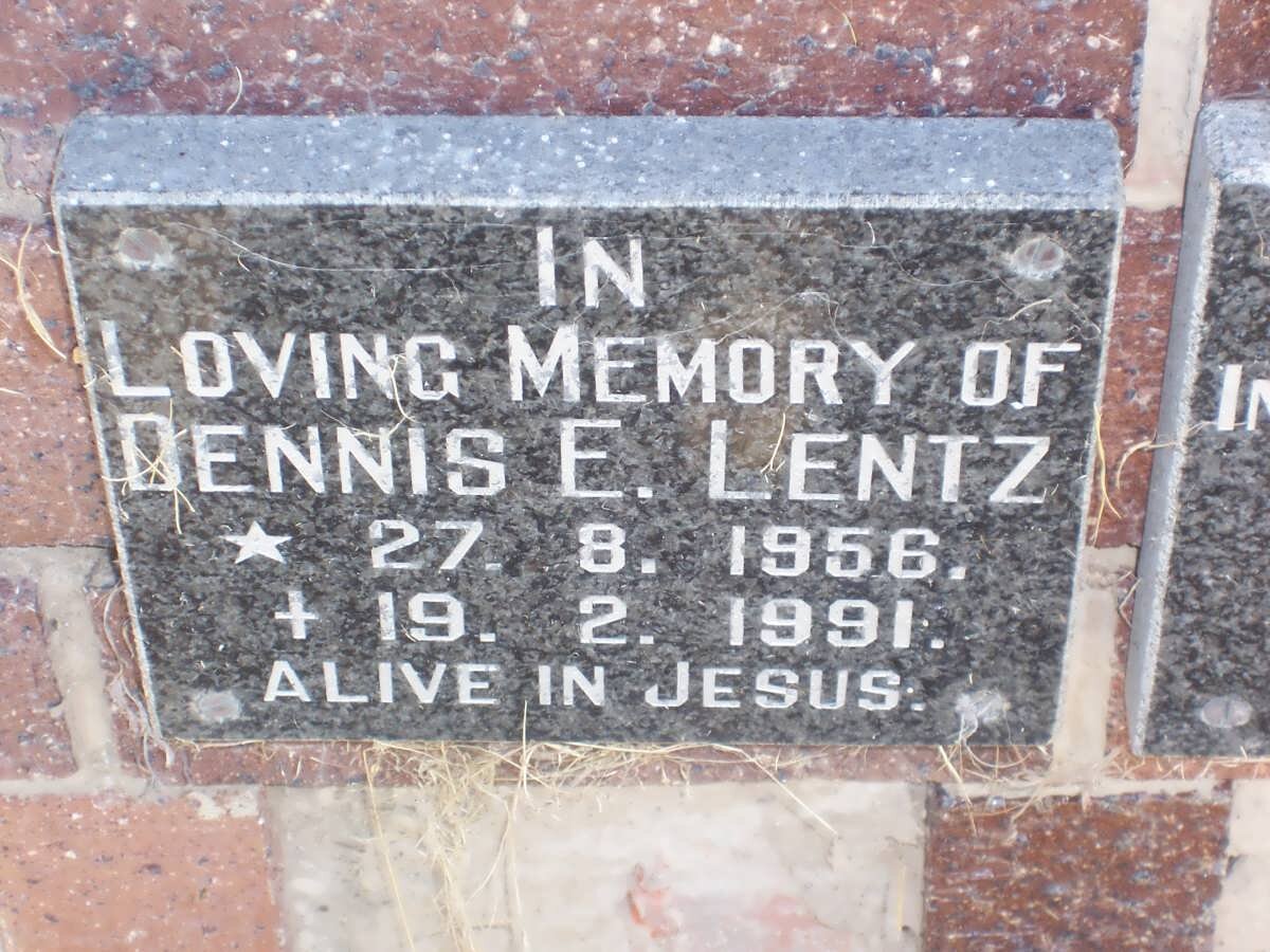 LENTZ Dennis E. 1956-1991