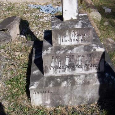 LONSDALE Olive Faunce -1921