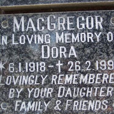MACGREGOR Dora 1918-1993