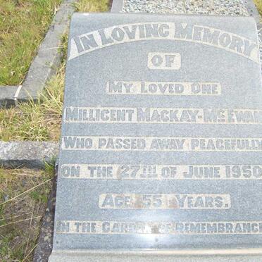 McEWAN Millicent, Mackay -1950