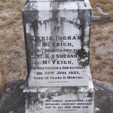 McVEIGH Denis Ingram -1923