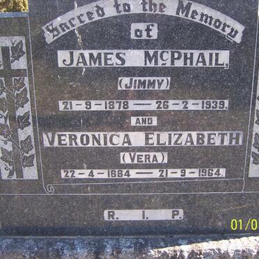 McPHAIL James 1878-1939 &amp; Veronica Elizabeth 1884-1964