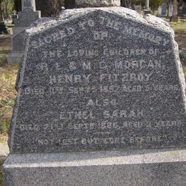 MORGAN Ethel Sarah -1886 :: MORGAN Henry Fitzroy -1897