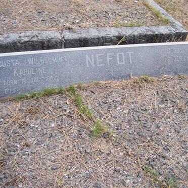 NEFDT George Frederick 1881-1939 &amp; Augusta Wilhelmina Karoline 1882-1965