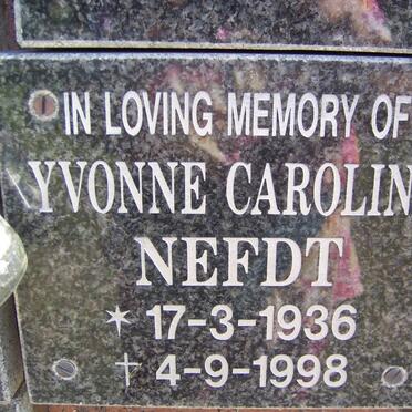 NEFDT Yvonne Caroline 1936-1998