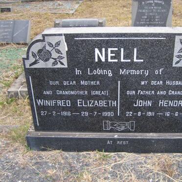 NELL John Hendrik 1911-1974 &amp; Winifred Elizabeth 1916-1990