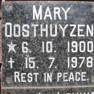 OOSTHUYZEN Mary 1900-1978