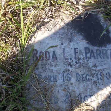 PARRATT Roda L.F. 1908-1909