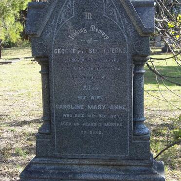 PERKS George Prescott 1832-1892 &amp; Caroline Mary Anne -1907