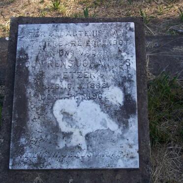 PETZER Louwrens Johannes 1882-1962