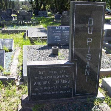 PISANI Andries Lourens, du 1933-1975