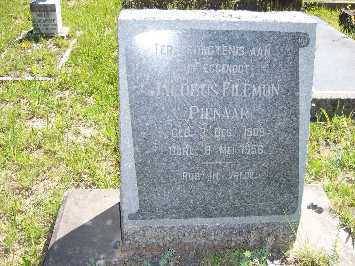 PIENAAR Jacobus Filemon 1909-1956