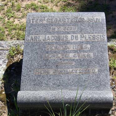 PLESSIS Carl Jacobus, du 1916-1956