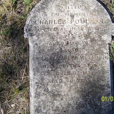 POULTON Charles -1867 &amp; Emily Elizabeth Weymouth -1880