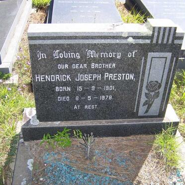 PRESTON Hendrick Joseph 1901-1978