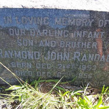 RANDALL Raymond John 1953-1956