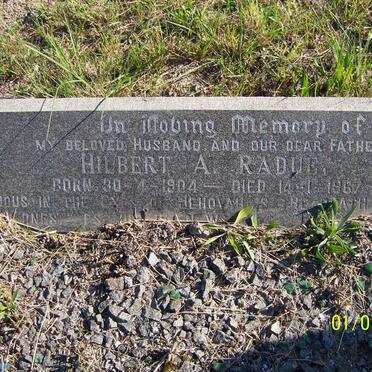 RADUE Hilbert A. 1904-1967