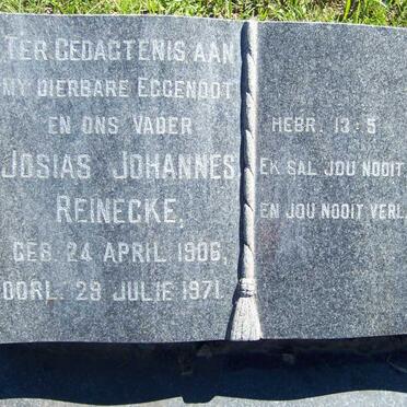 REINECKE Josias Johannes 1906-1971