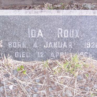 ROUX Ida 1920-1968