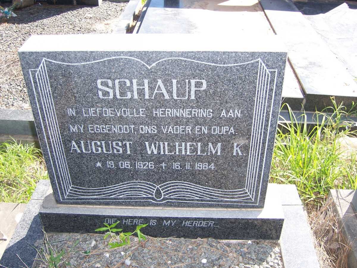SCHAUP August Wilhelm K. 1926-1984