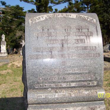 SCHULTZ Anna Maria nee MOLL 1859-1936 :: SCHULTZ Christian - 193?