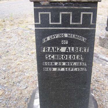 SCHROEDER Franz Albert 1857-1912