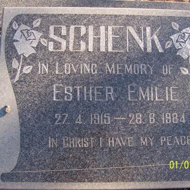 SCHENK Ester Emilie 1915-1984