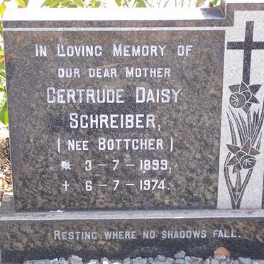 SCHREIBER Gertrude Daisy nee BOTTCHER 1899-1974