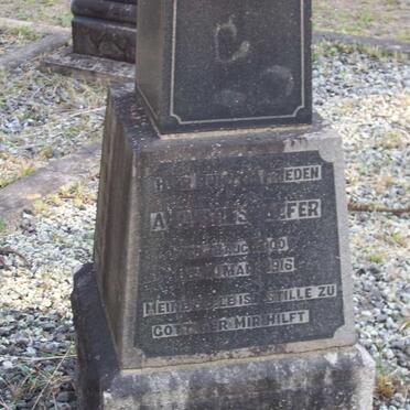 SCHAEFER August 1900-1916