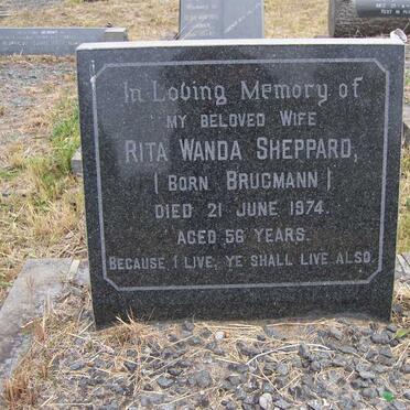 SHEPPARD Rita Wanda nee BRUGMANN -1974