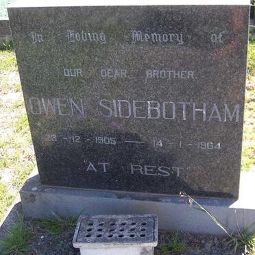 SIDEBOTHAM Owen 1905-1964