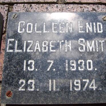 SMITH Colleen Enid Elizabeth 1930-1974