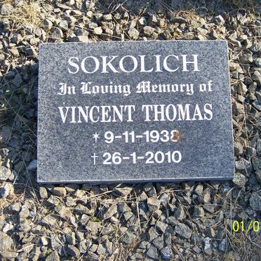 SOKOLICH Vincent  Thomas 1938-2010